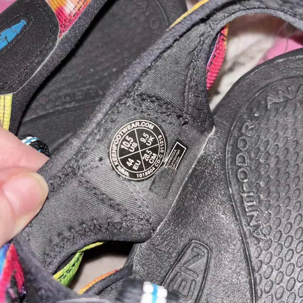 KEEN Newport Retro Hiking Sandals – Men's Size 10.5 (Original Tie Dye)